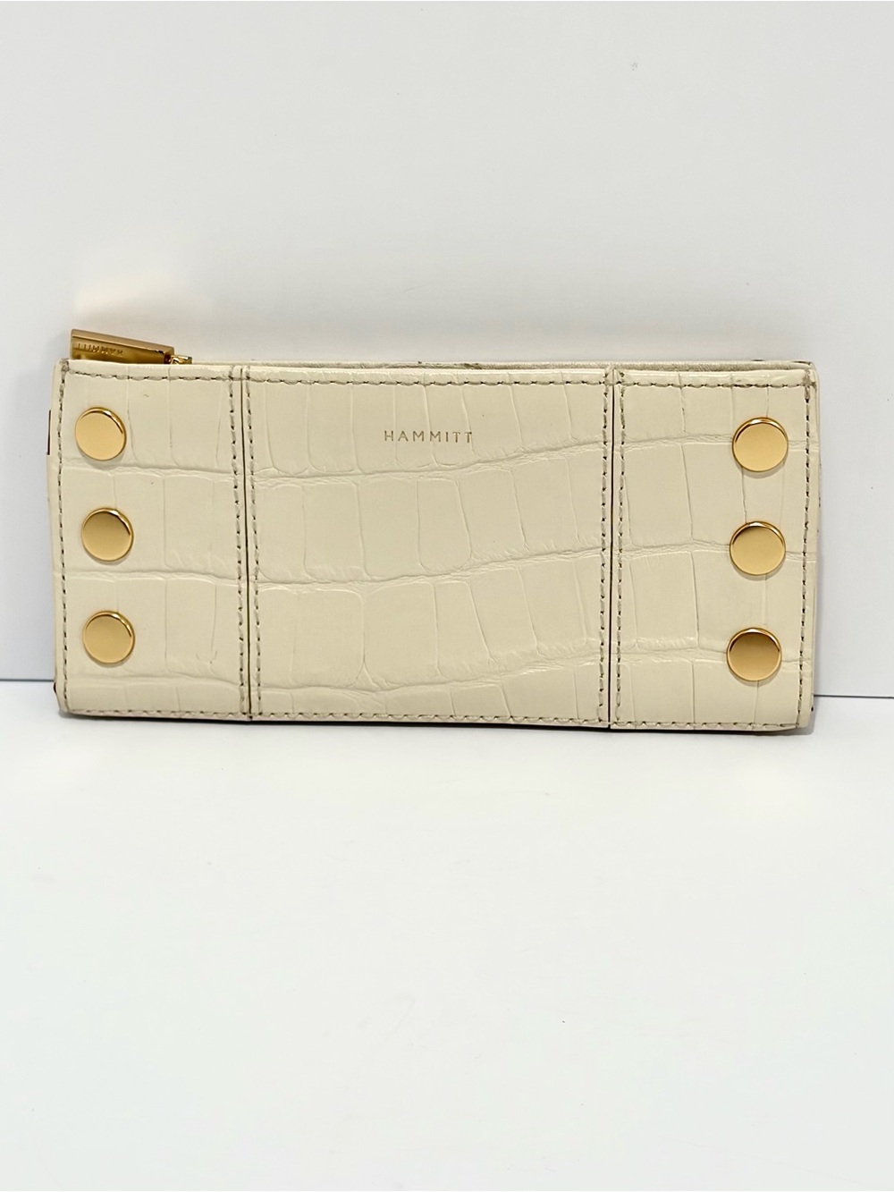 Hammitt 110 North In Calla Lily Croco With Brushed Gold Hardware
